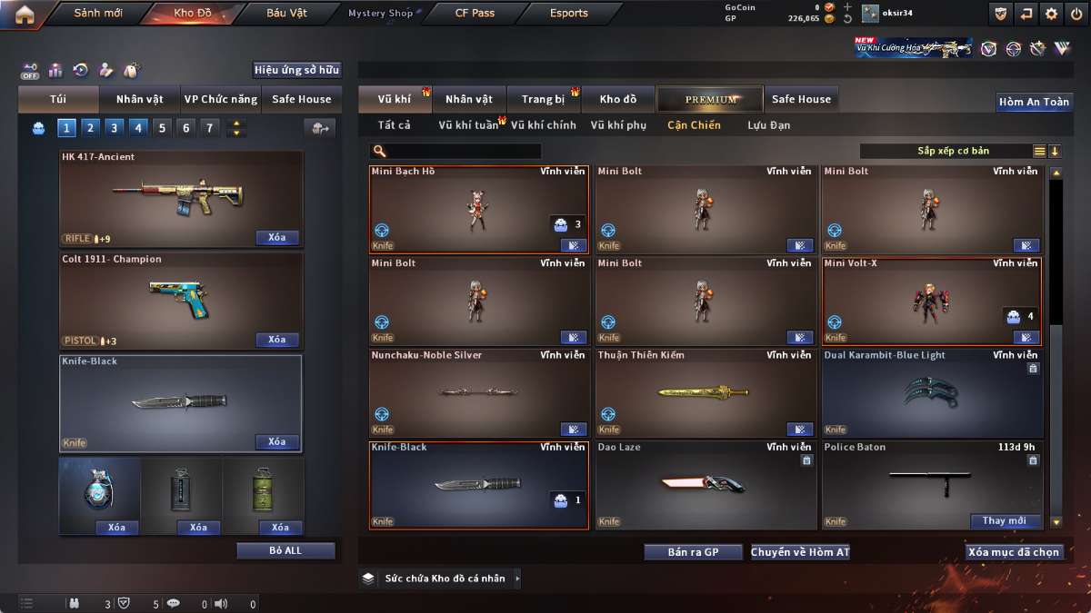 shop acc cf uy tin gia re